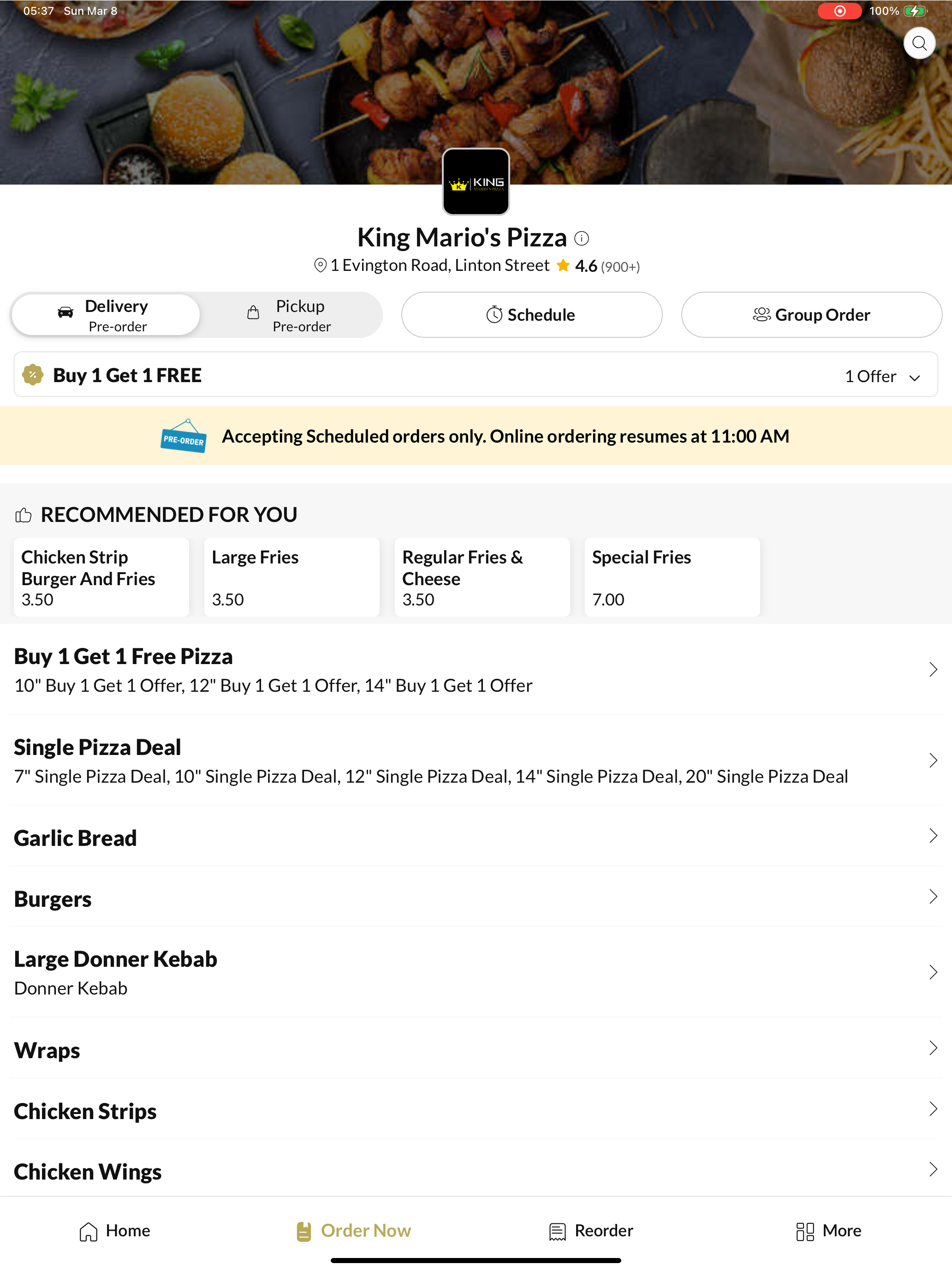 King Marios Pizza screenshot 6