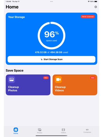 Storage Boost Photo Cleaner iPad screenshot