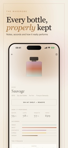 Aromoire: Fragrance Wardrobe iPhone screenshot