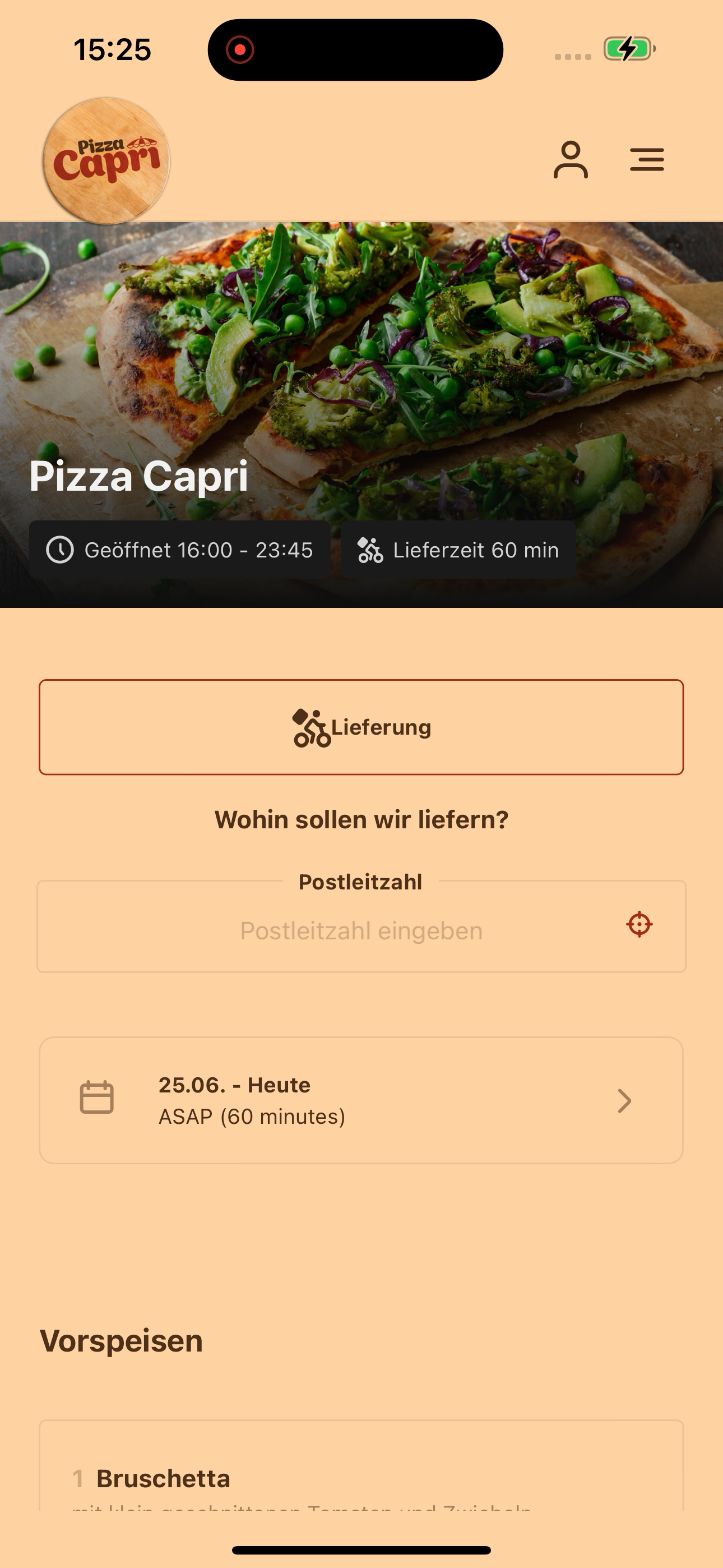 Pizza Capri