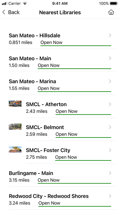 Peninsula Library System Screenshot