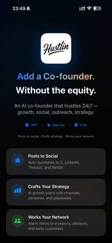 Hustlin.ai screenshot