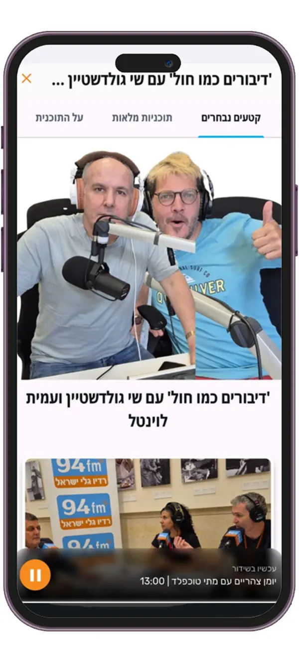 Screenshot #2 pour רדיו גלי ישראל