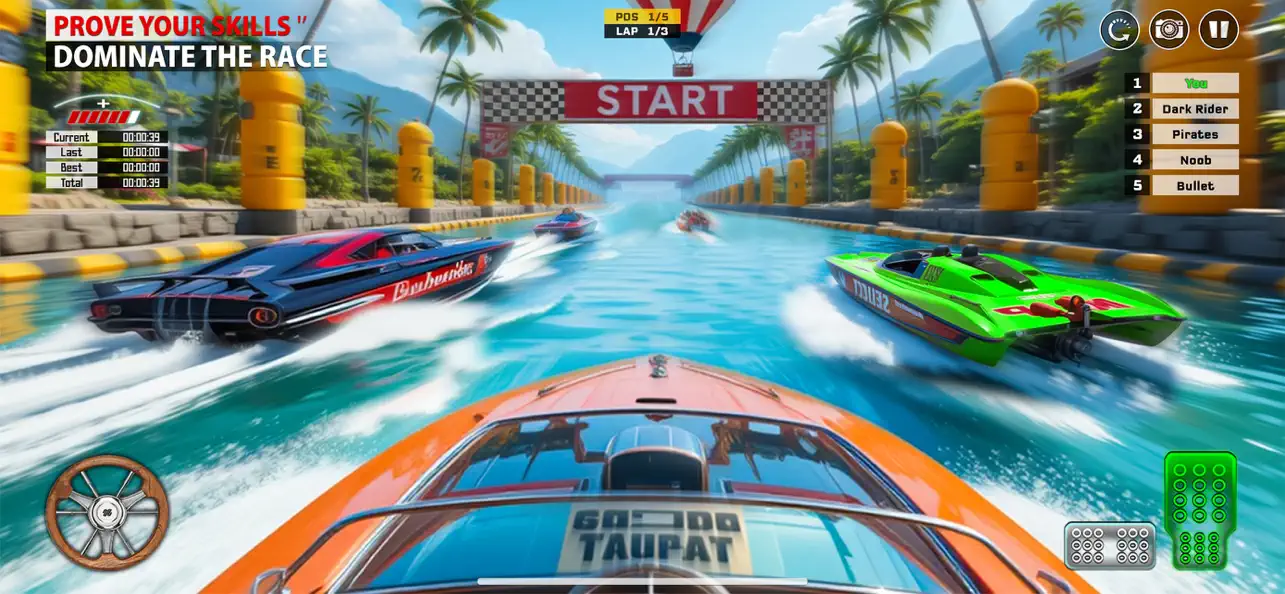 Screenshot #1 pour Course et Conduite Bateaux jeu