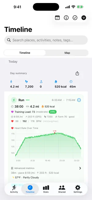 Trail-log screenshot 3