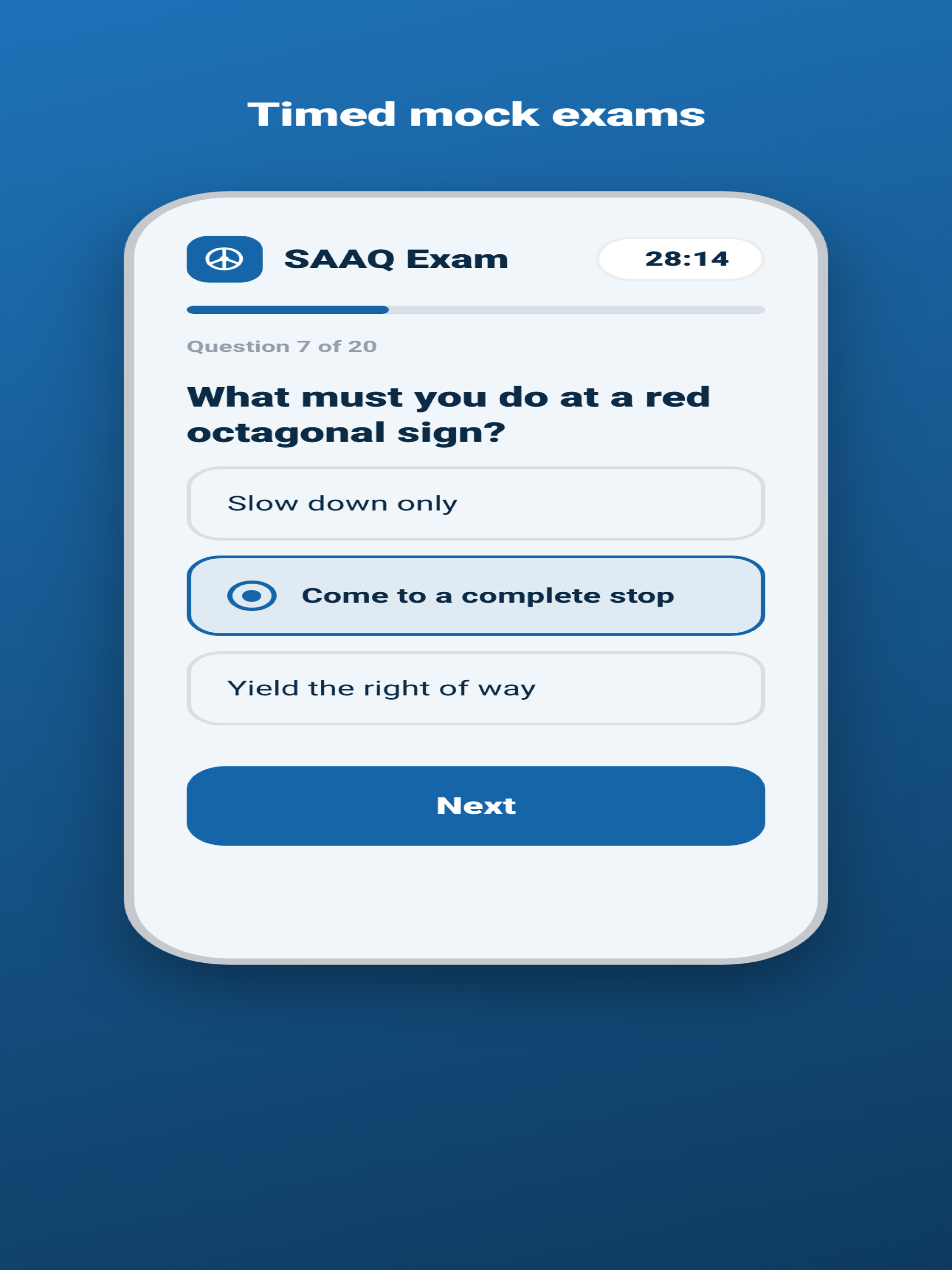 Examen SAAQ - Pratique 2026