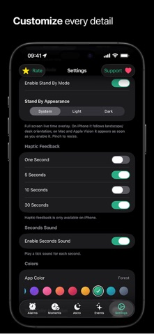 Alarm with Seconds: Exact Time iPhone screenshot