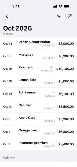 Incomes screenshot 1