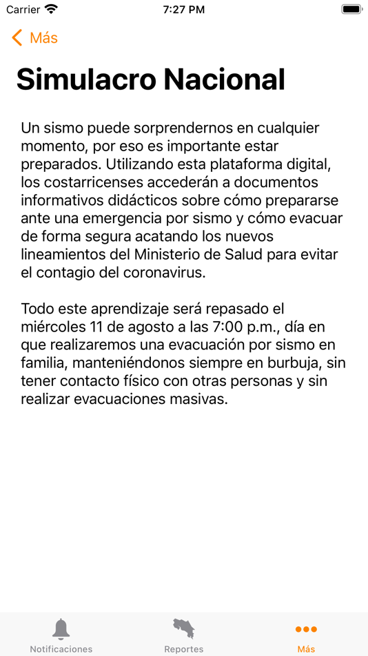 #6. Simulacro CR (iOS) 由: Comision Nacional de Prevencion de Riesgos y Atencion de Emergencias