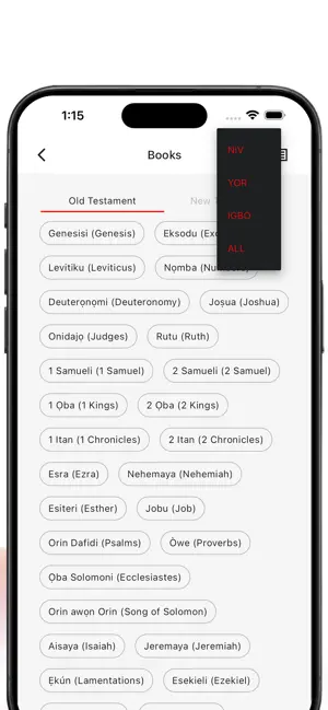 Yoruba Igbo Bible Offline screenshot 2