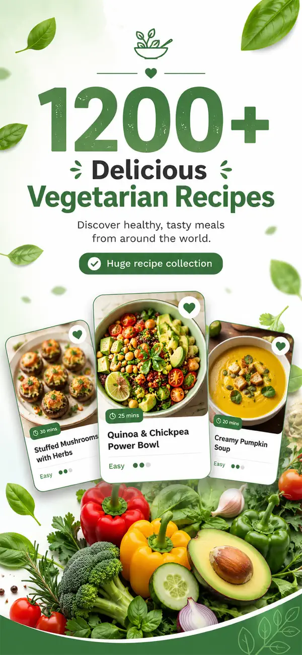 Screenshot #1 pour Recettes et repas végétariens