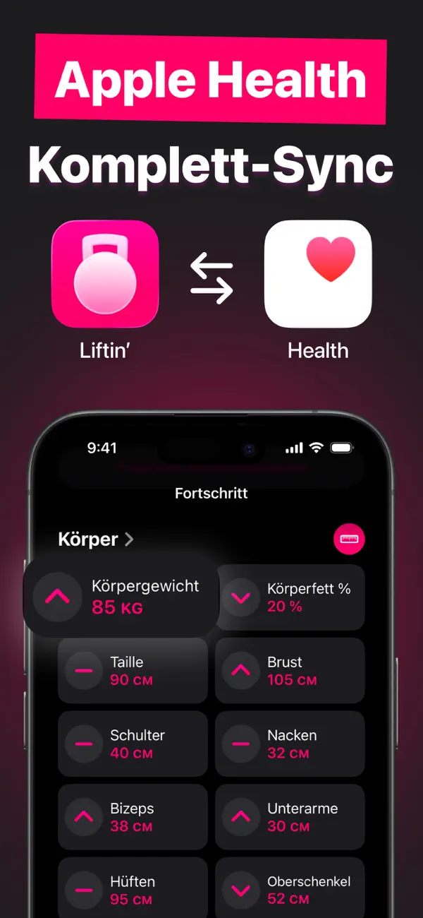 Liftin' - Gym Workout Tracker iPhone App Screenshot 9 – Gesundheit & Fitness