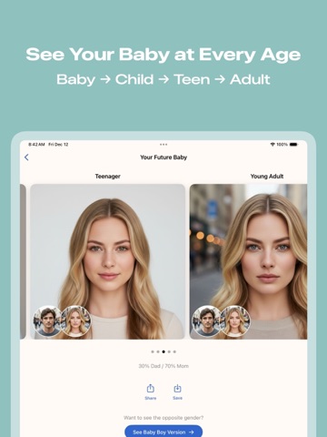 AI - Future Baby Generator iPad screenshot
