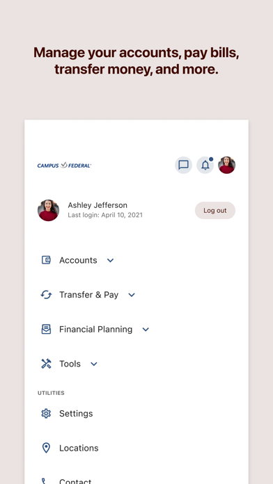 Campus Federal Credit Union Screenshot