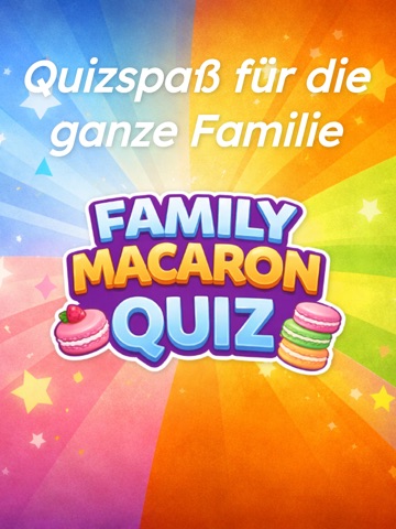 Family Macaron Quiz iPad screenshot