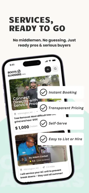 Boots & Ladders: Hire Service screenshot 1