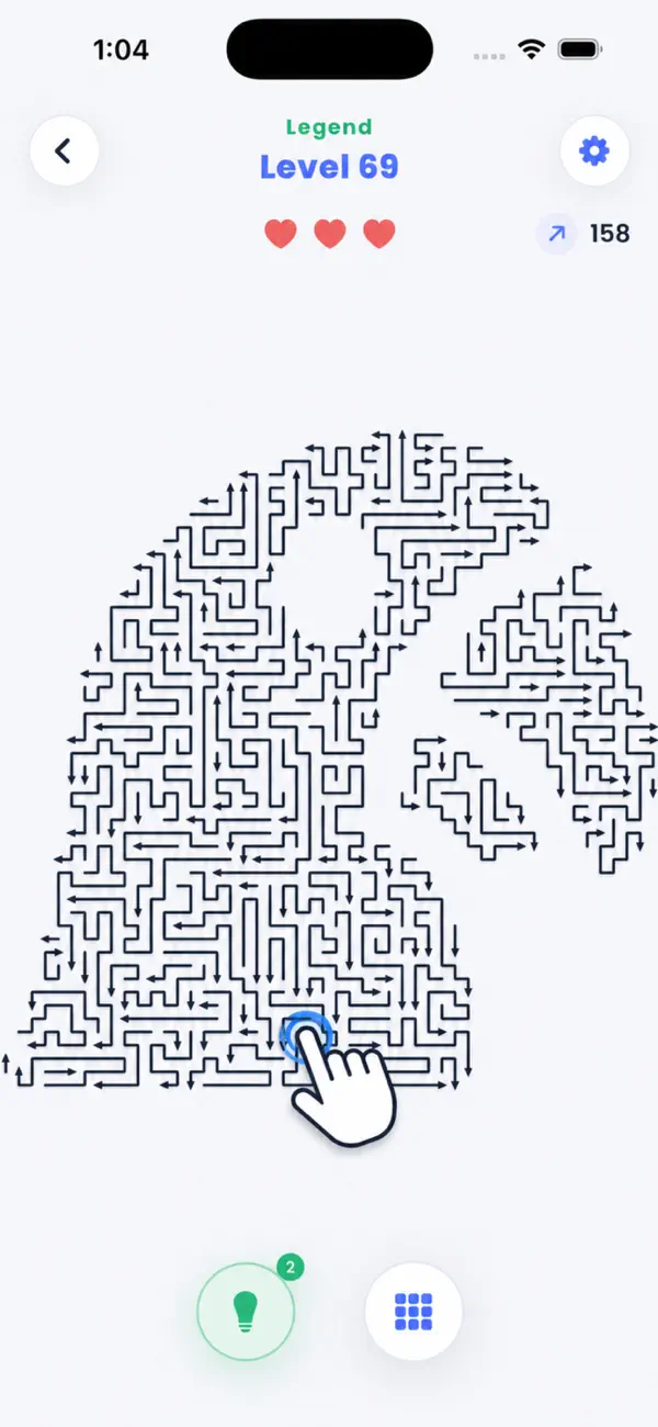 Screenshot #1 pour Arrow Puzzle: Maze Escape