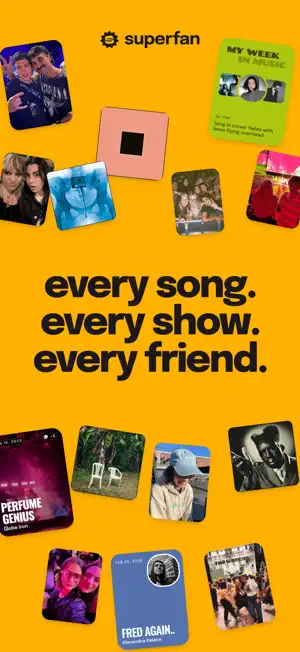 Superfan: social music screenshot 1