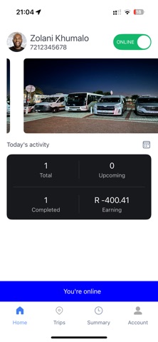 Garden Route Driver App screenshot