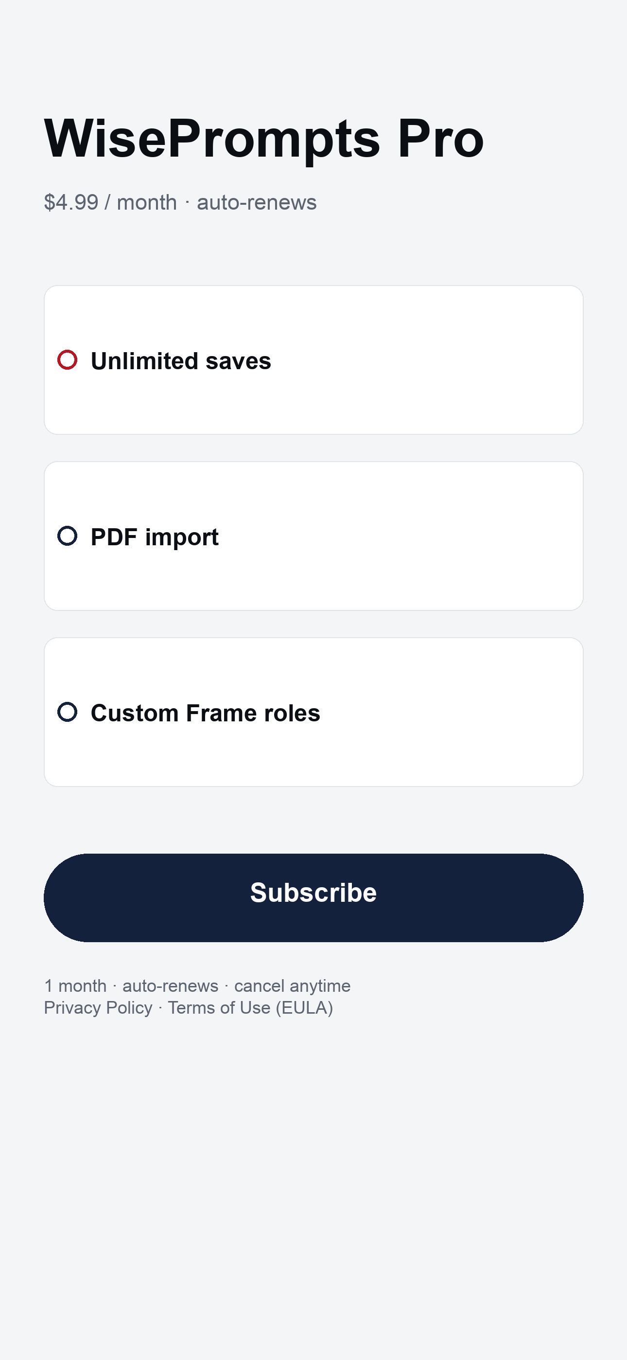 Screenshot 5 of WisePrompts: AI Prompt Maker