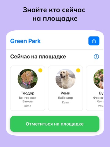 Собачья площадка: календарь iPad screenshot