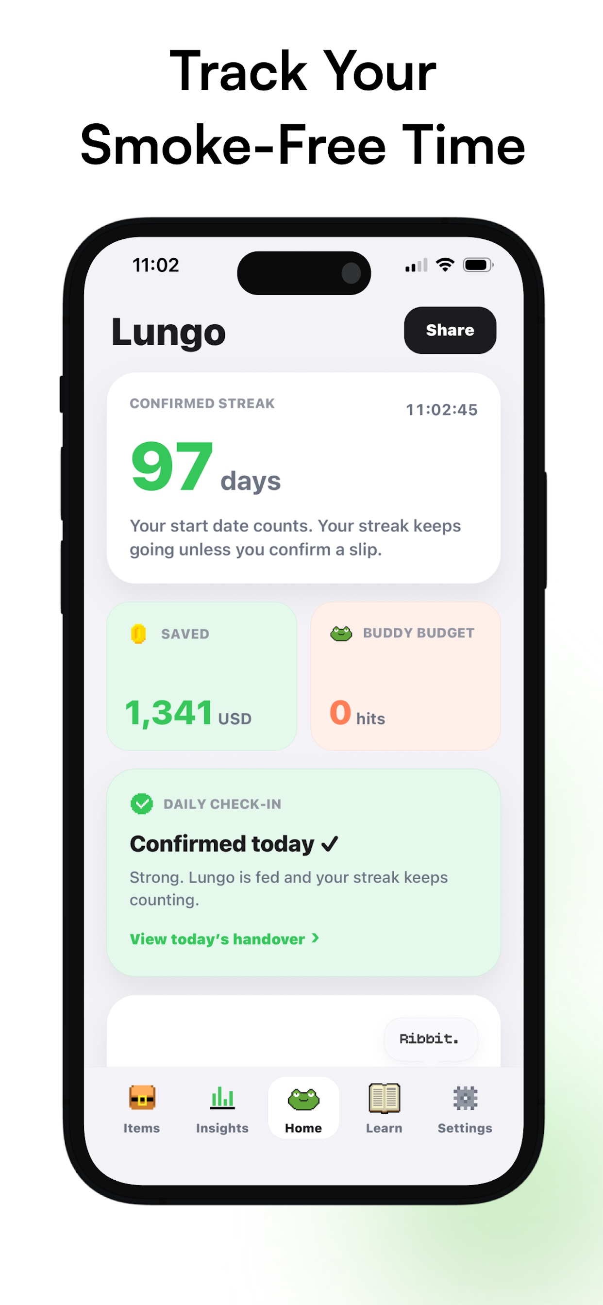 Screenshot 2 of Lungo: Quit Smoking & Vaping