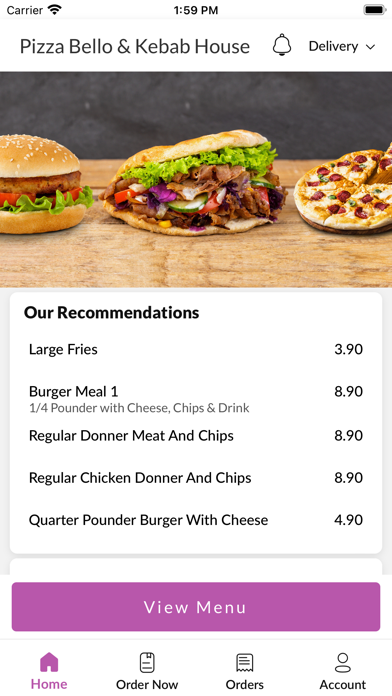 Pizza Bello & Kebab House Screenshot