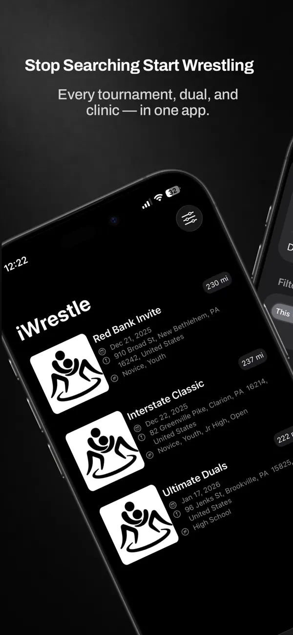 Screenshot #1 pour iWrestle: Youth Wrestling Hub