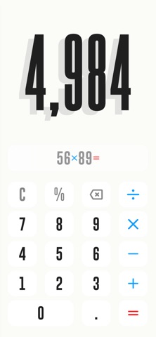 Numby:Beautiful Calculator iPhone screenshot