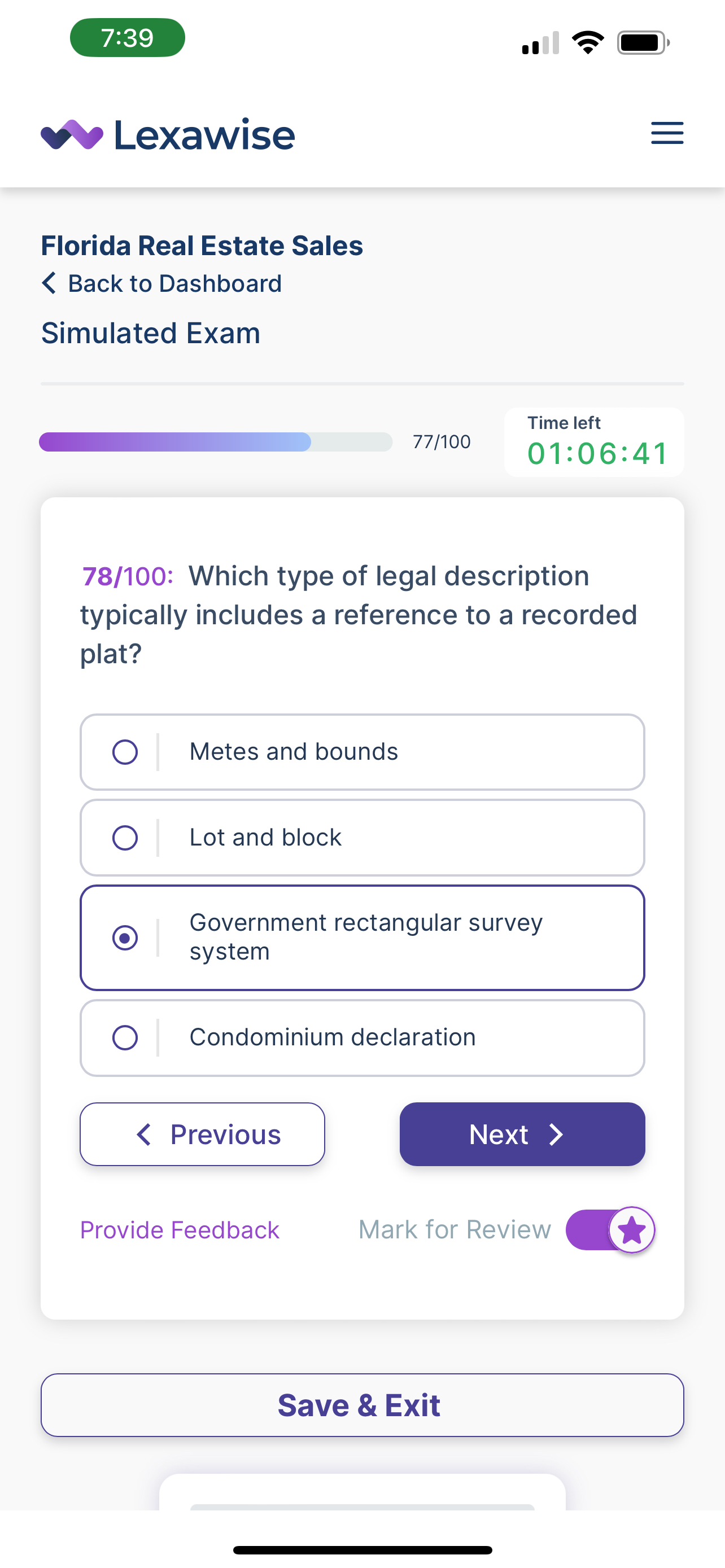 Lexawise Real Estate Exam Prep screenshot 4