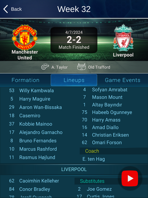 360 Live Scores iPad screenshot 6 - Sports app