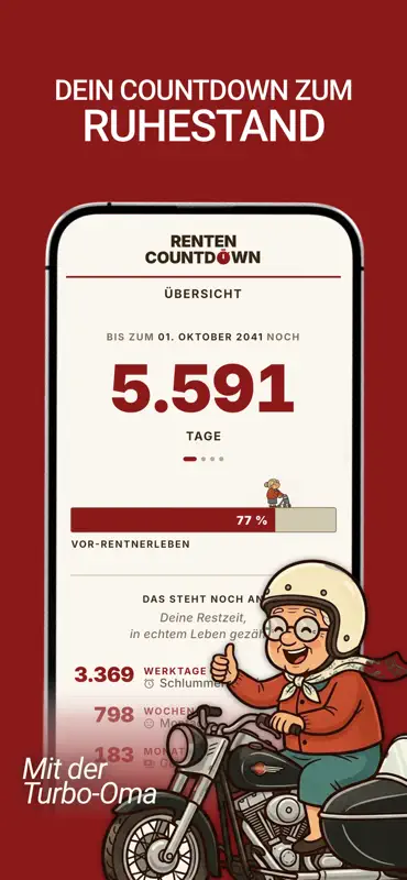 Renten Countdown by Turbo-Oma screenshot 1 of 7