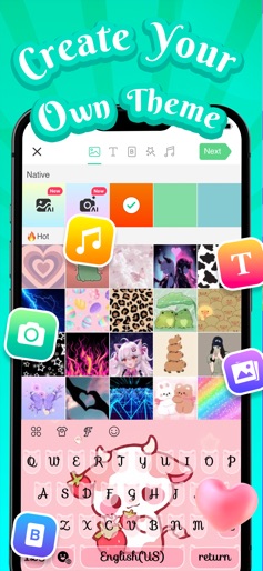 Kika Keyboard: Custom themes screenshot 5