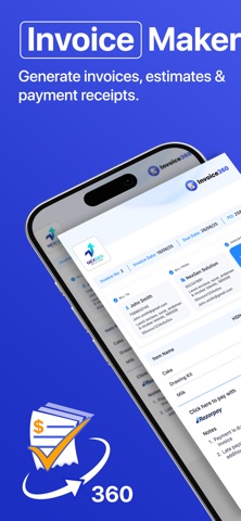 Invoice Maker - Billing App iPhone screenshot
