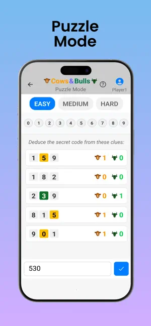 Cows and Bulls - Logic Game screenshot 4
