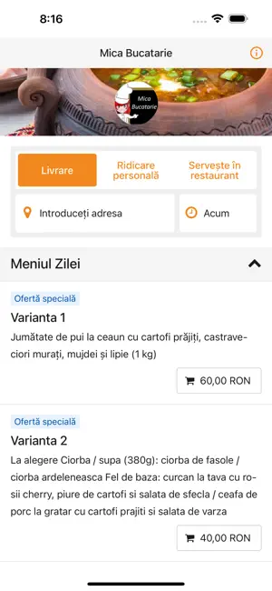 Mica Bucatarie screenshot 1