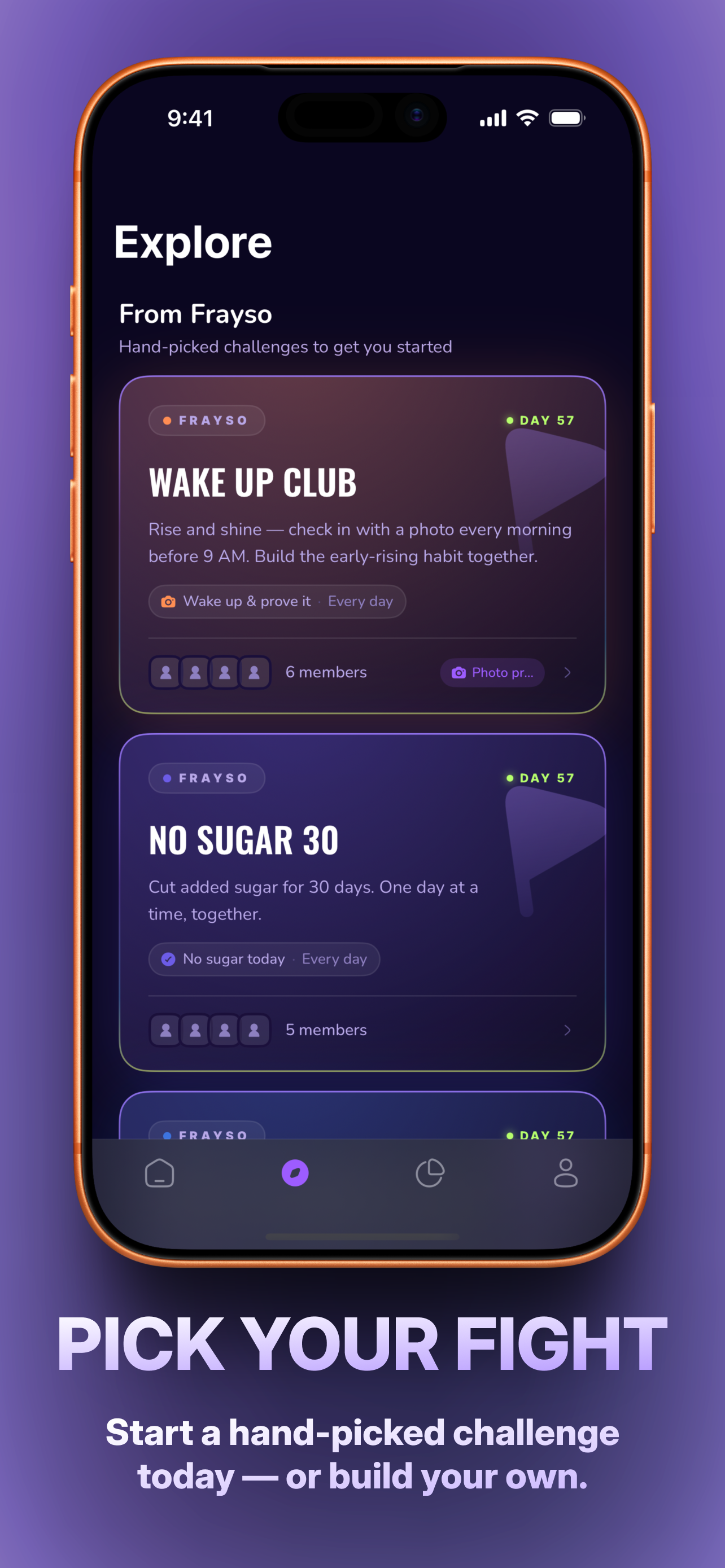 Frayso: Habits & Challenges screenshot 9