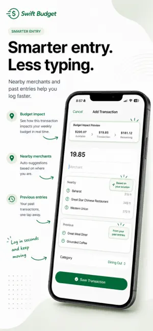 Swift Budget - Weekly Spending screenshot 2