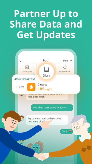 Health2Sync - Diabetes Tracker iPhone screenshot 8 - Medical app
