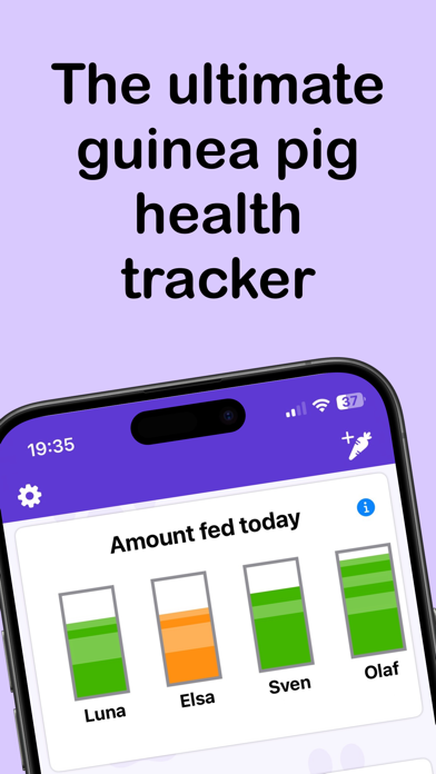 Cavv: Guinea Pig Food Diary Screenshot
