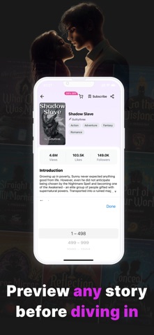 NovelRead - Books and Stories iPhone screenshot