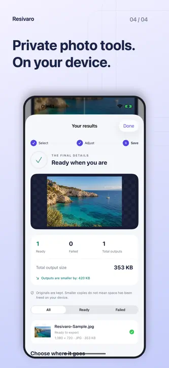 Resivaro: Resize Photos screenshot 4