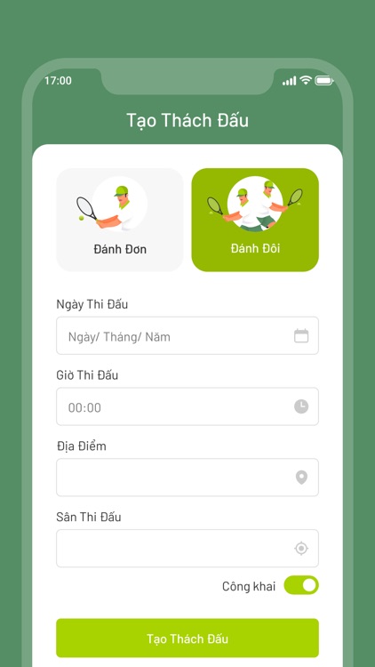 vRacket - Manage Tournament