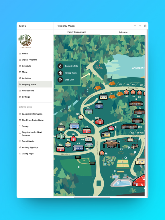 The Pines iPad screenshot 3 - Reference app