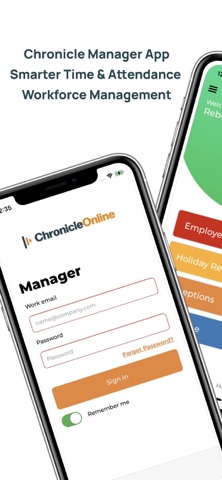 Chronicle Manager's App screenshot