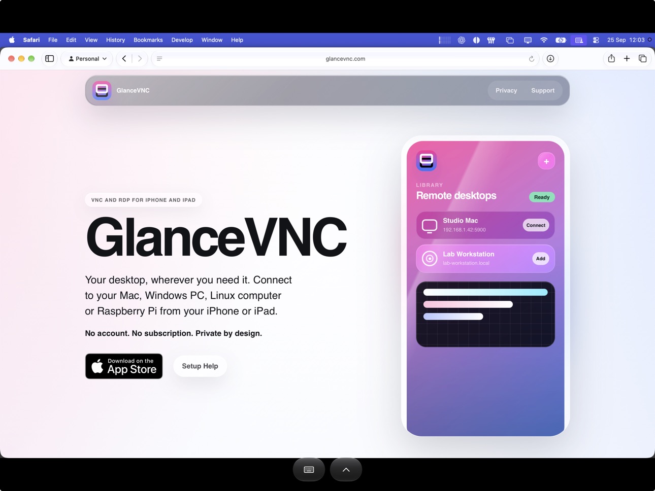 Screenshot 4 of GlanceVNC