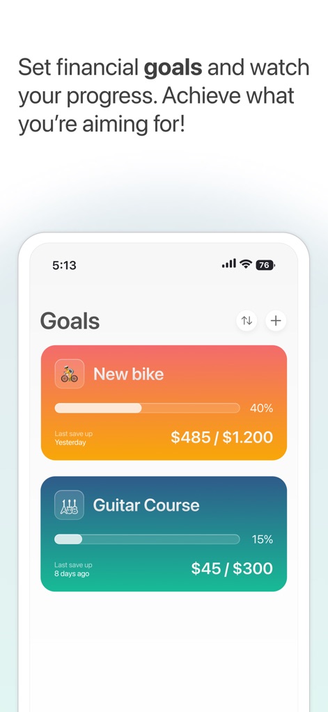 Goal Tracker: Save & Budget - Finance App | MWM