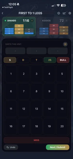 Artemis Darts screenshot 1