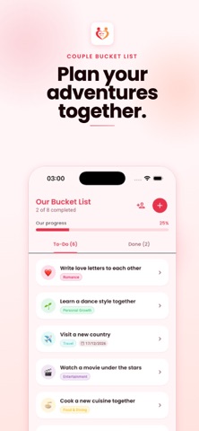 Couple Bucket List + Screenshot 1 of 5