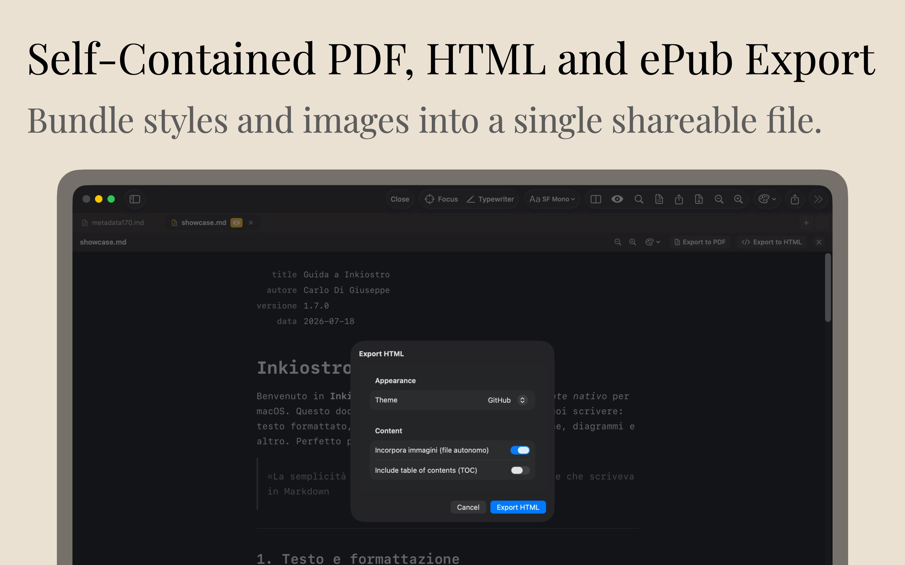 Inkiostro: Markdown Editor screenshot 24